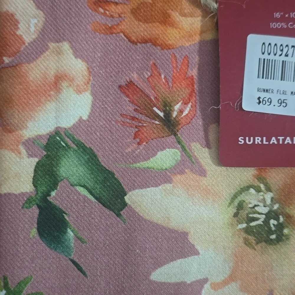 Sur La Table Fall Botanical Runner, Size 108